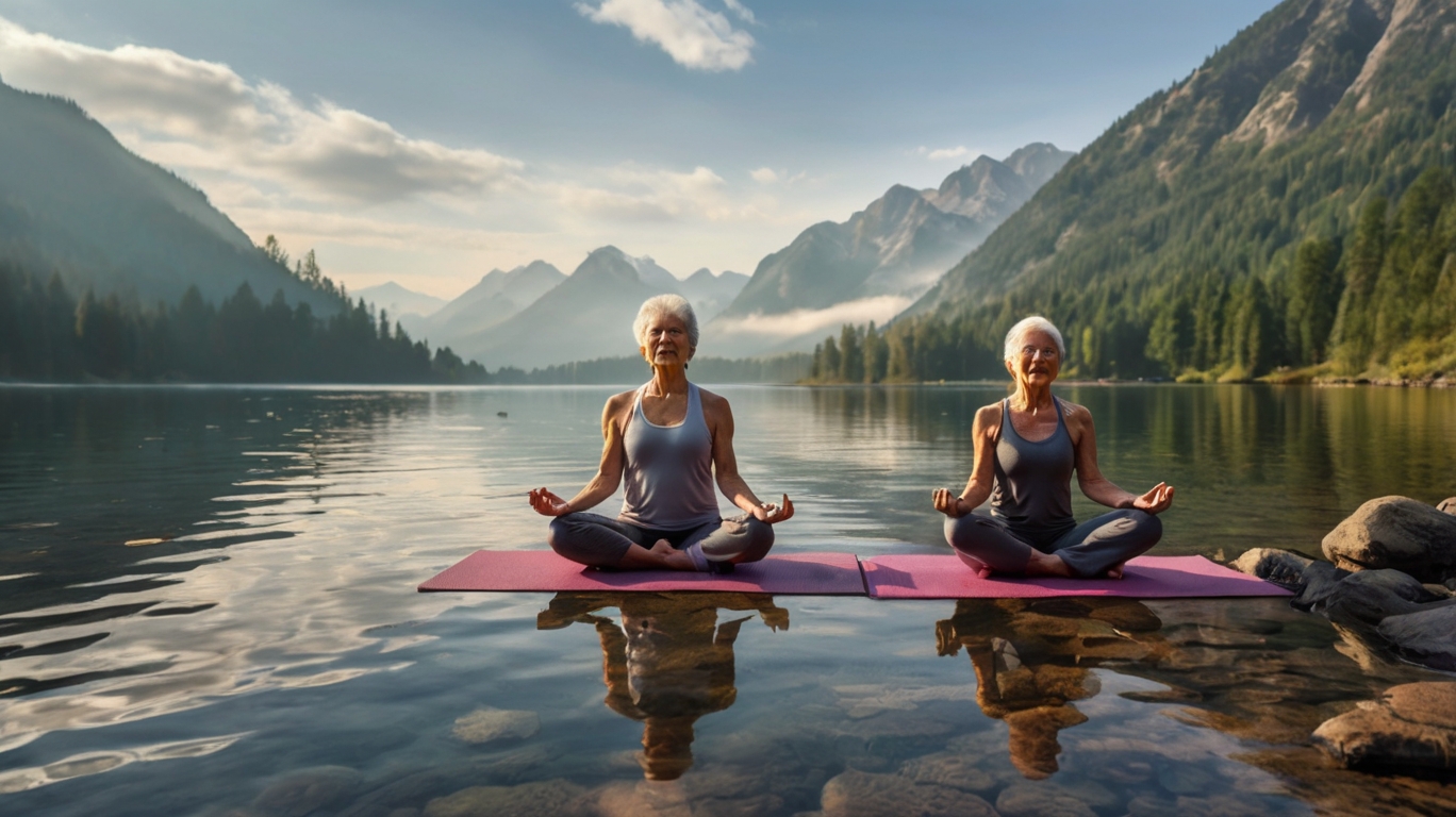 Розтяжка в студії Elevate Yoga